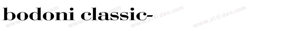 bodoni classic字体转换